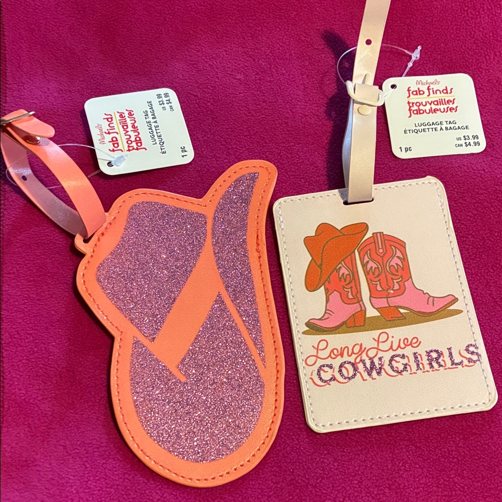 Cowgirl Luggage Tags